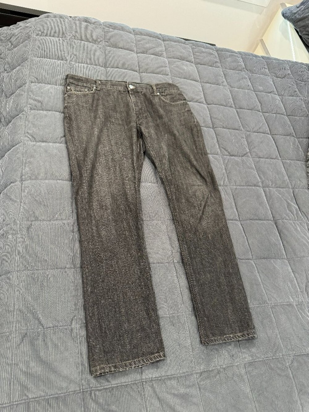 Louis Vuitton Black Men's Jeans with Embossed LV Pocket